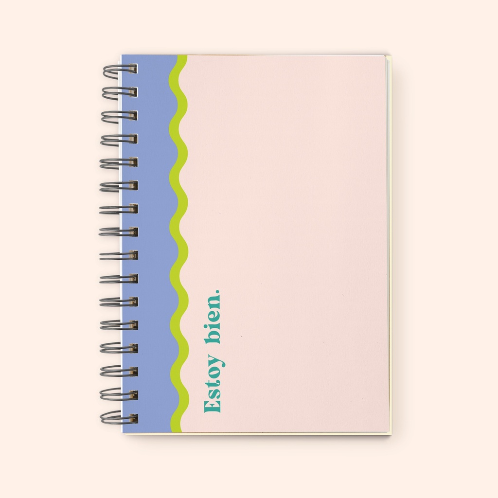 CUADERNO FERA 16X21 ANILLADO ESTOY BIEN 96H LISO