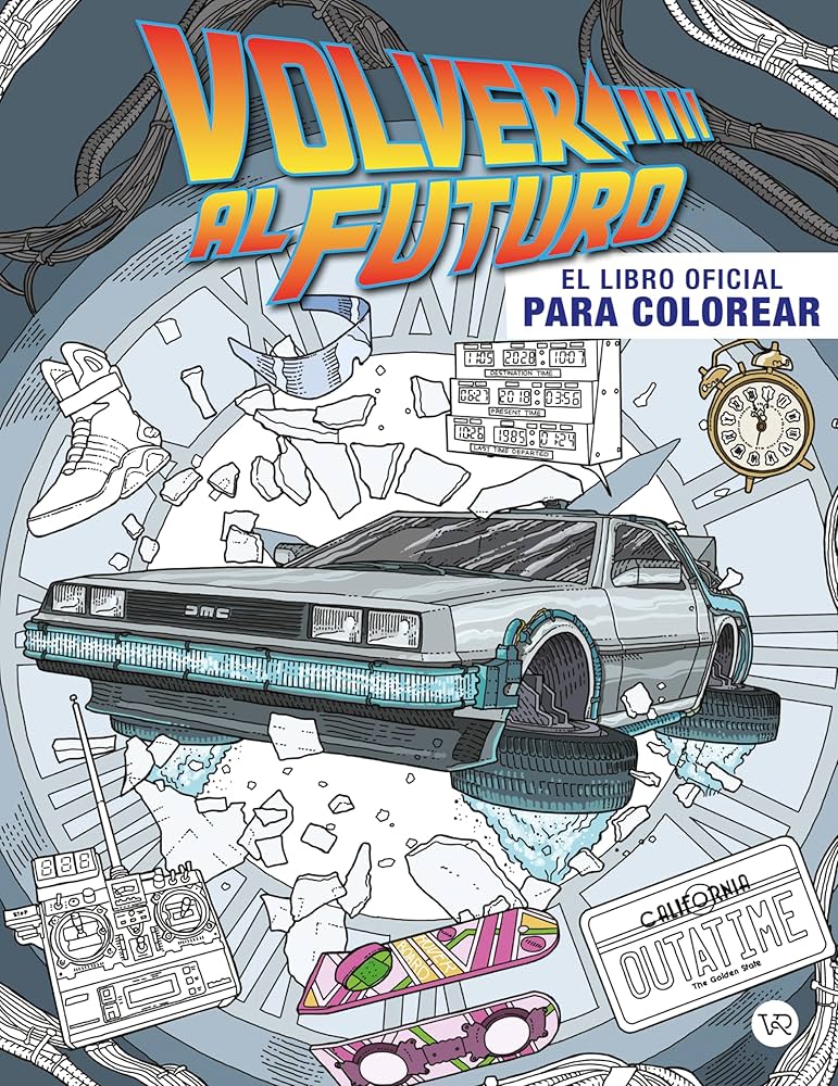 LIBRO OFICIAL PARA COLOREAR VOLVER AL FUTURO