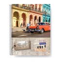 CUADERNO MIS APUNTES TRAVEL CON ESPIRAL 22X29 80H CUADRICULADO