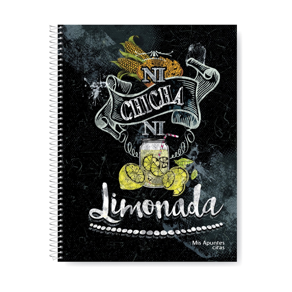CUADERNO MIS APUNTES JOIN US CON ESPIRAL 22X29 80H RAYADO