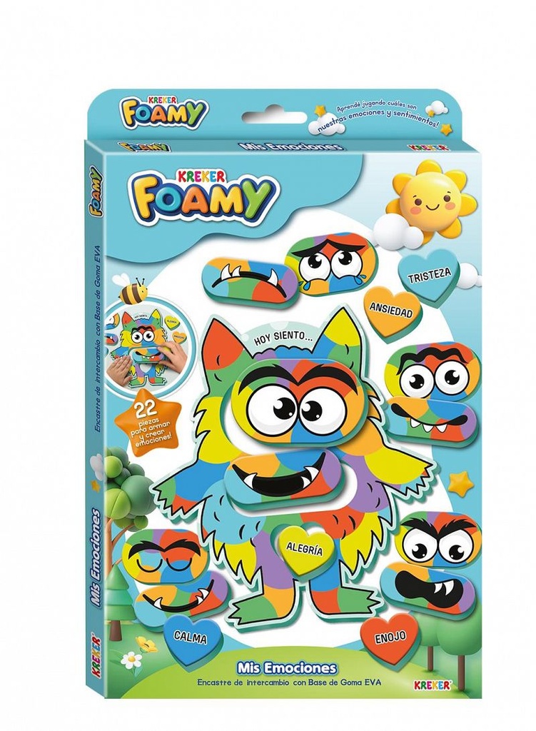 JUEGO KREKER FOAMY ENCASTRE MIS EMOCIONES
