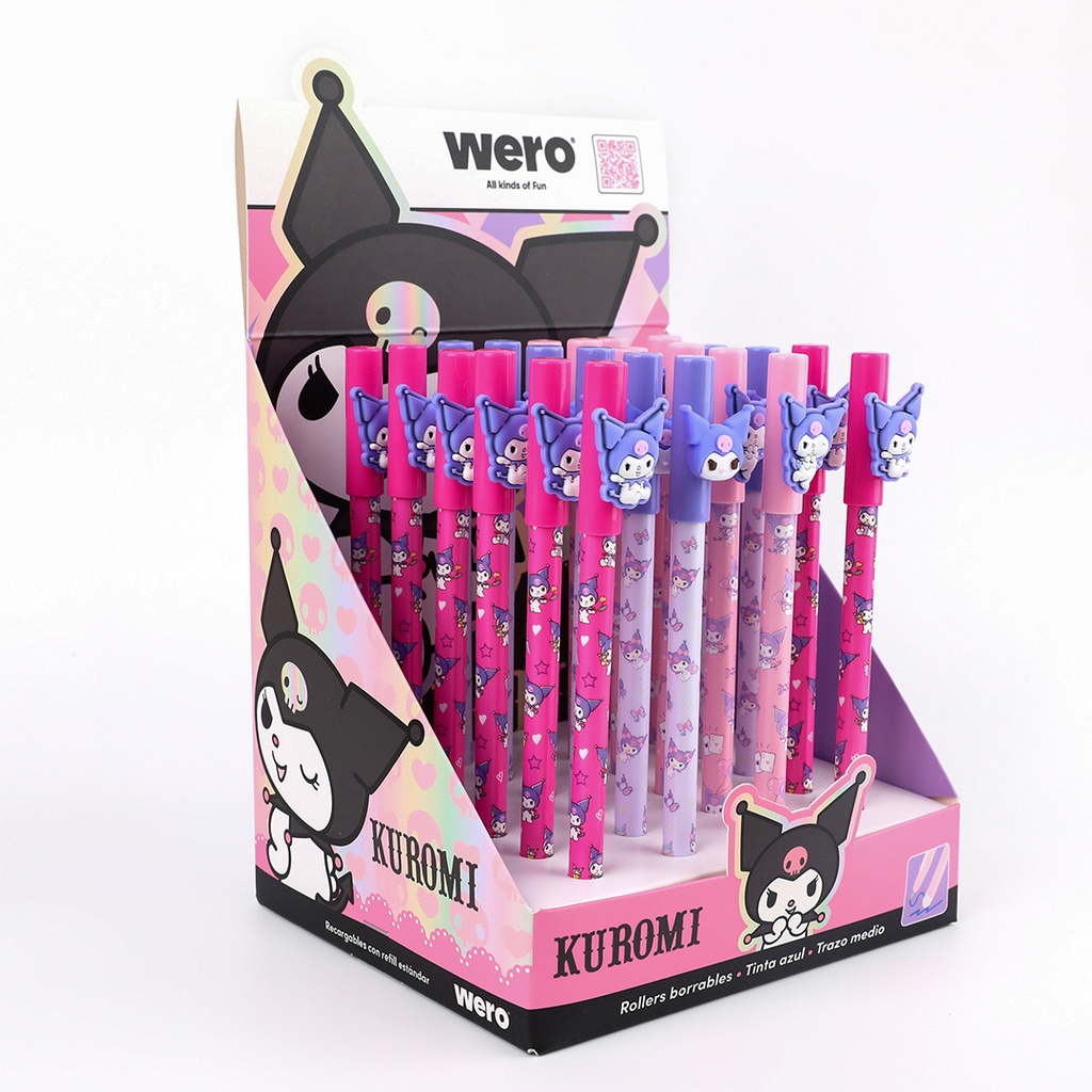 BOLIGRAFO WERO BORRABLE X1 KUROMI