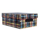 CAJA ESCOCES MEDIANA 39X30X15 COLORES SURTIDOS LIQUIDACION