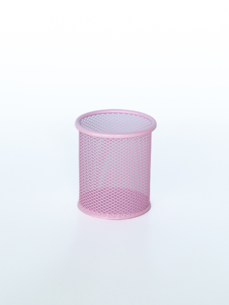 PORTALAPIZ VALUES METALICO REDONDO ROSA PASTEL