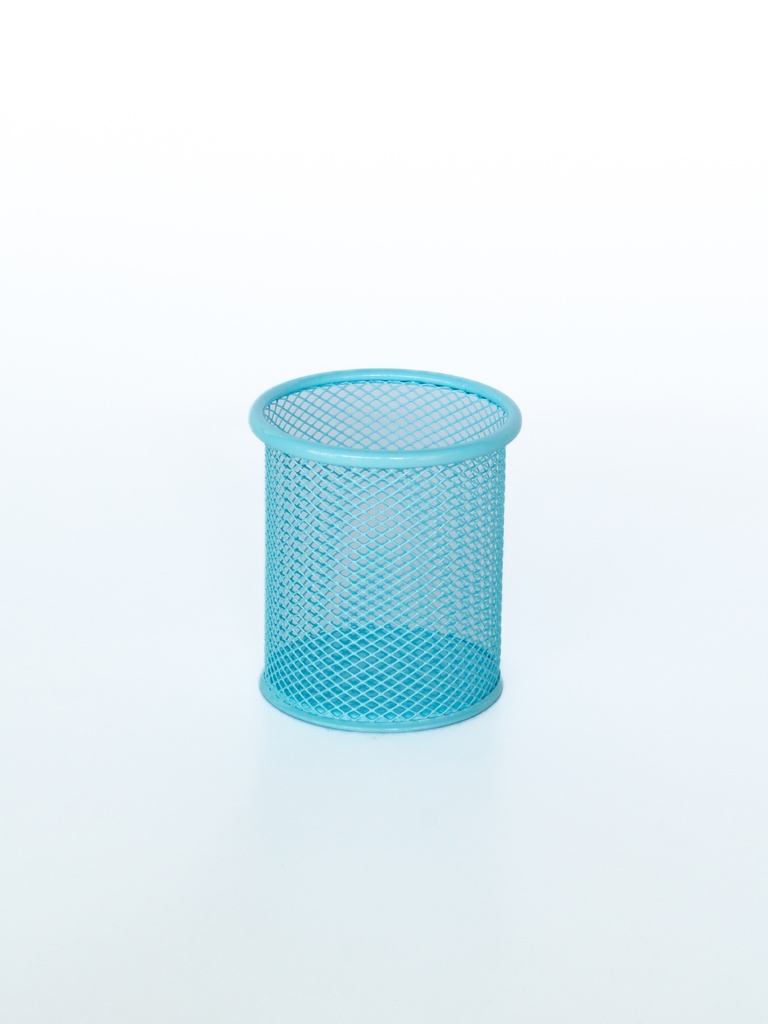 PORTALAPIZ VALUES METALICO REDONDO CELESTE PASTEL