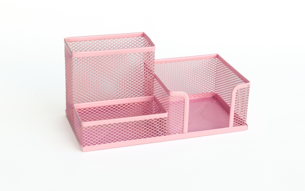 ORGANIZADOR DE ESCRITORIO VALUES ROSA PASTEL