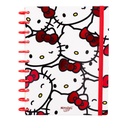 CUADERNO MOOVING LOOP HELLO KITTY CARTA CON DISCOS
