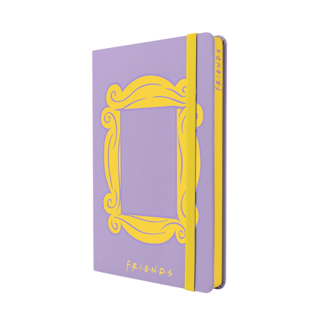 LIBRETA MOOVING NOTES A5 TAPA DURA FRIENDS RAYADO