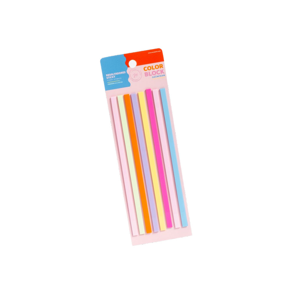 NOTAS AUTOADHESIVAS FW 14X0.5 COLOR BLOCK