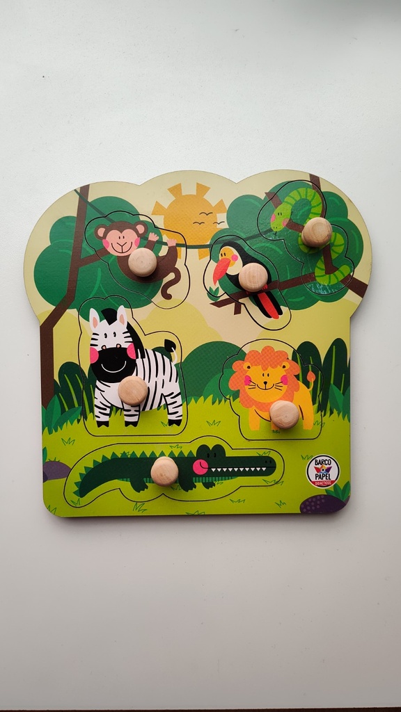 JUEGO DE MADERA BARCO DE PAPEL MIS PRIMEROS ENCASTRES - LA SELVA