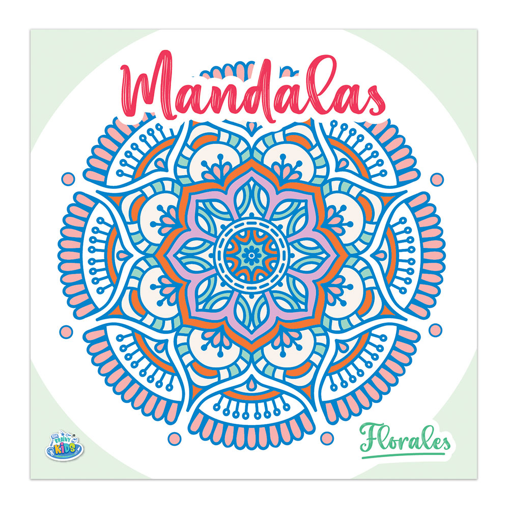 LIBRO PARA COLOREAR BRAINY KIDS MANDALAS FLORALES