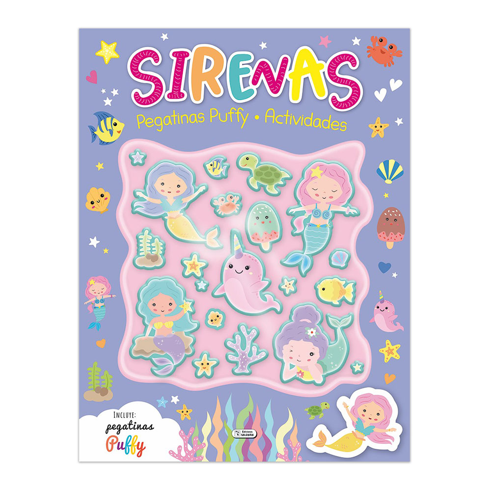 LIBRO DE ACTIVIDADES SCHOOL FUN CON PEGATINAS PUFFY SIRENAS