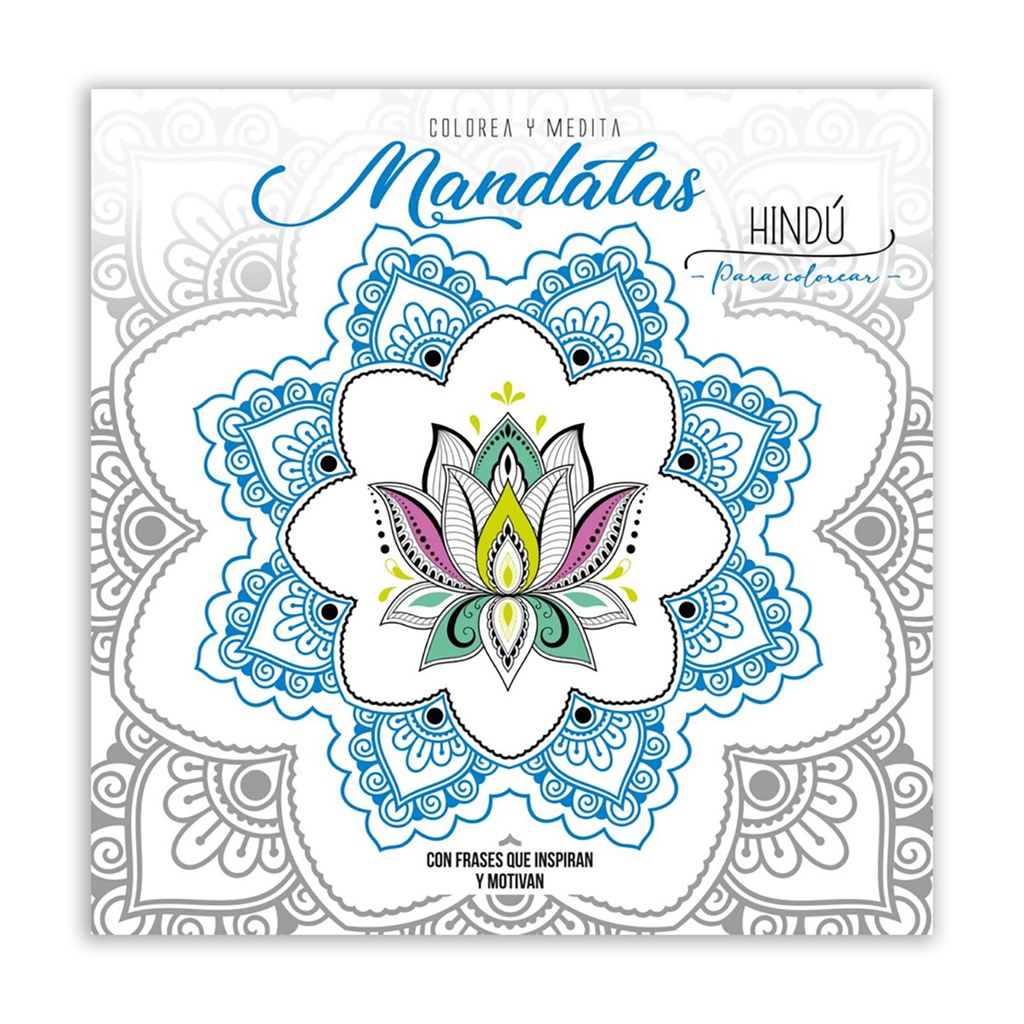 LIBRO PARA COLOREAR SCHOOL FUN COLOREA Y MEDITA MANDALAS HINDU