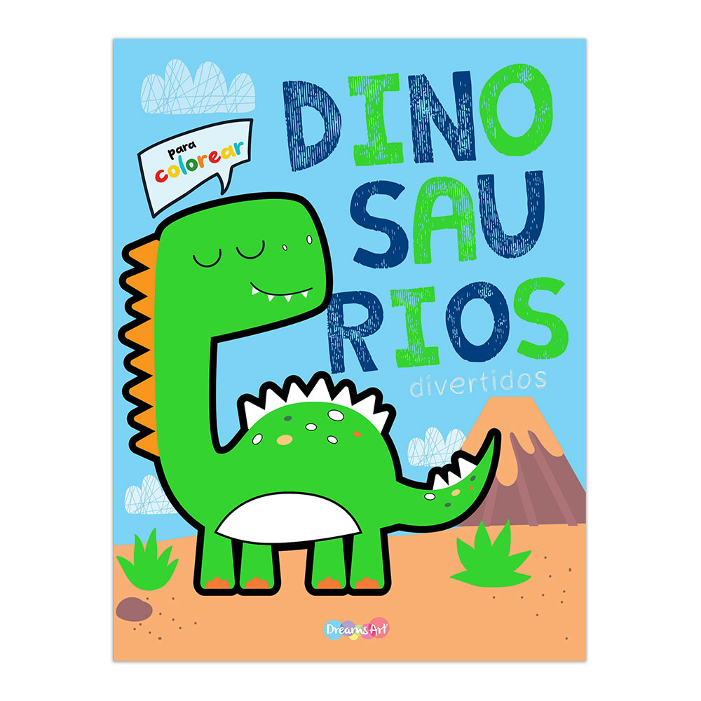 LIBRO DREAMS ART PARA COLOREAR SURTIDOS 3356 (DINOSAURIOS DIVERTIDOS-UNICORNIOS ENTRE NUBES-QUE OSO!-PROFESIONES Y OFICIOS)