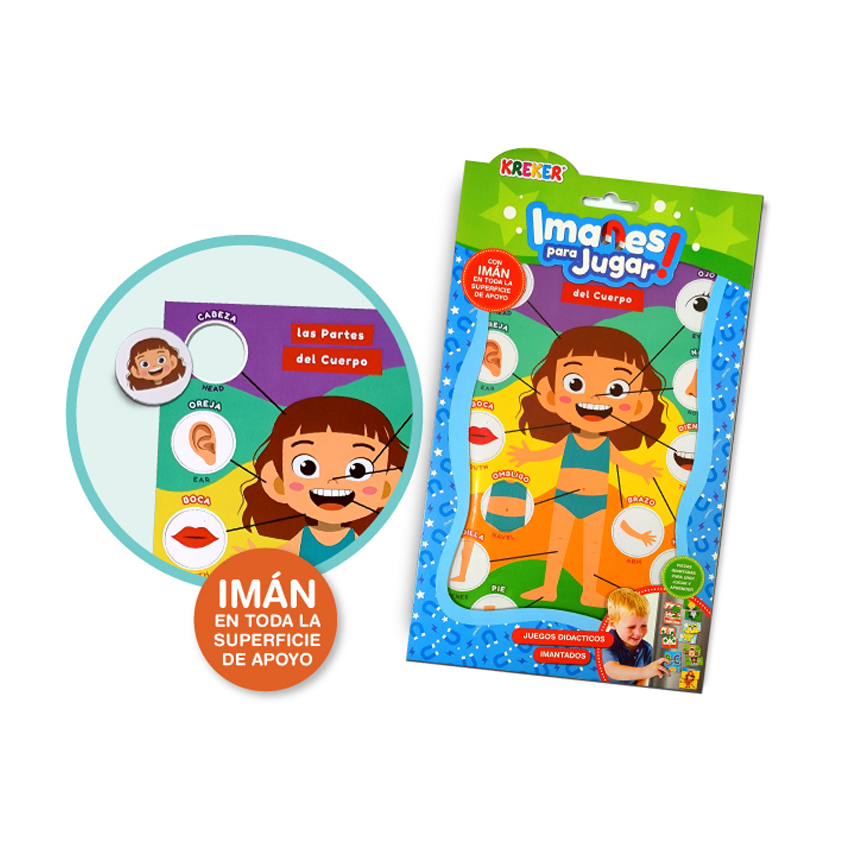 JUEGO KREKER IMANES PARA JUGAR LAS PARTES DEL CUERPO