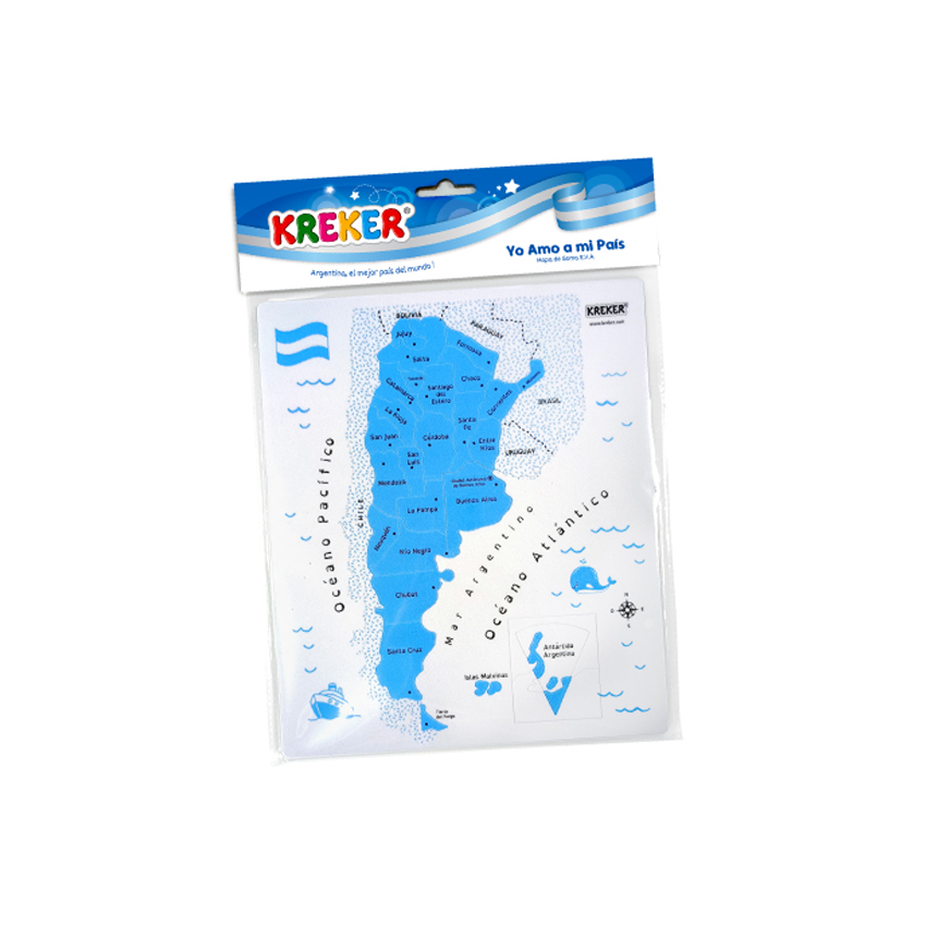 JUEGO KREKER ENCASTRE GOMA EVA YO AMO A MI PAIS