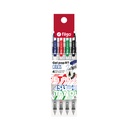 BOLIGRAFO FILGO ROLLER GEL RETRACTIL 0.7 X 4 COLORES CLASICOS