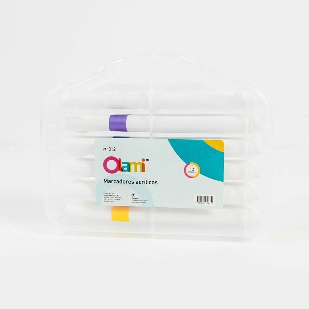 MARCADOR OLAMI ACRILICO X 12 COLORES