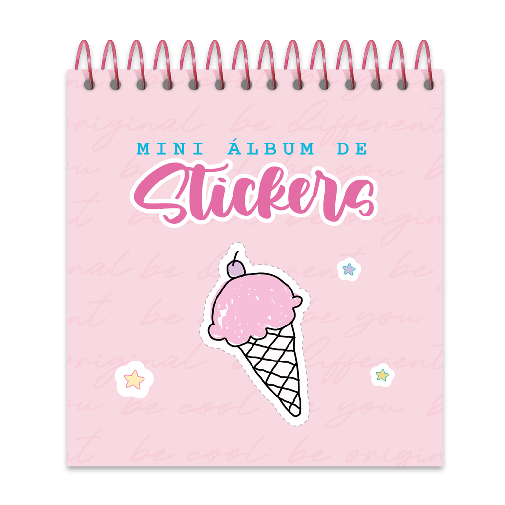 ALBUM DE STICKERS RY ANILLADO 9x9cm X 10 PLANCHAS 1095