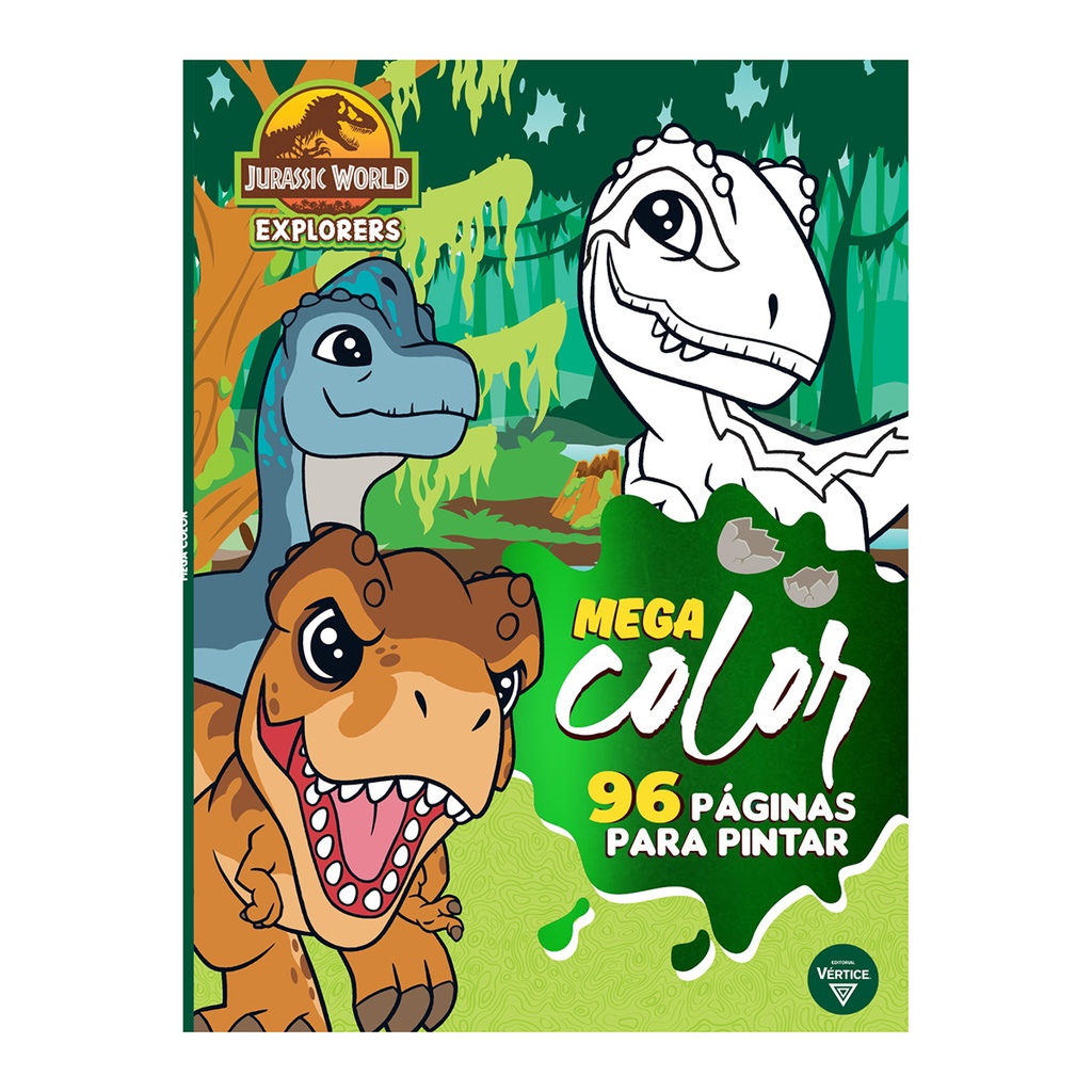 LIBRO VERTICE MEGA COLOR JURASSIC WORLD