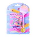 DIARIO LA MAGIA SUCEDE + BOLIGRAFO CON POMPON 8x11cm