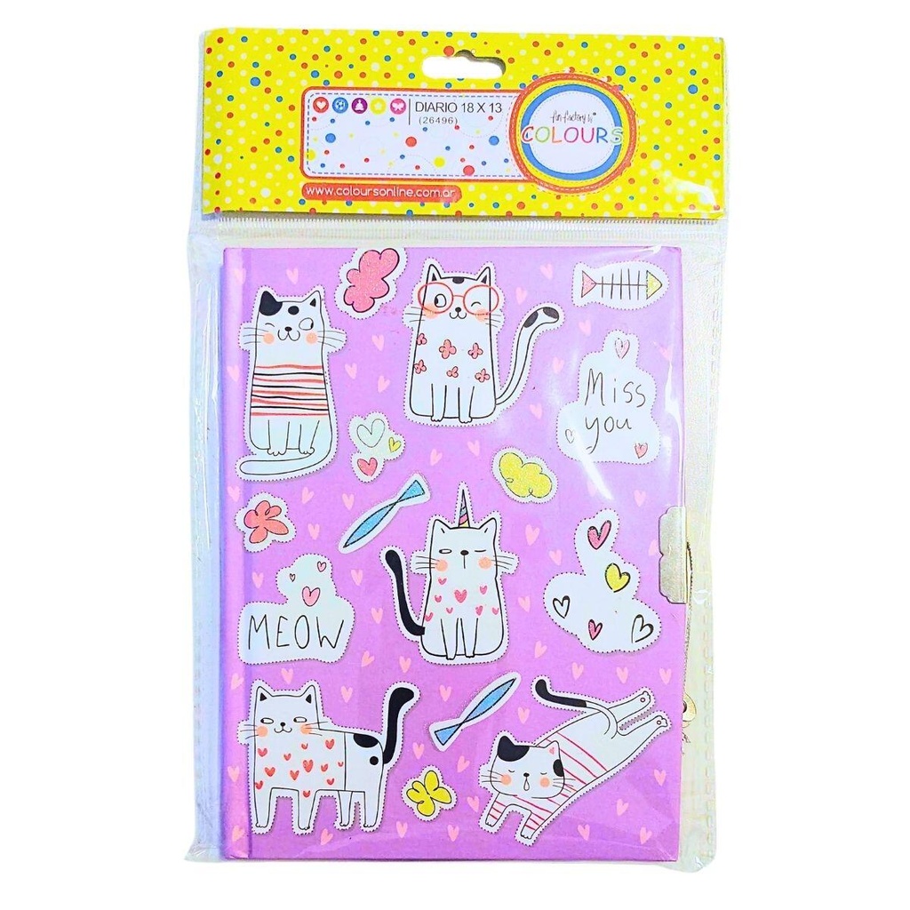 DIARIO GATITOS 15x11cm