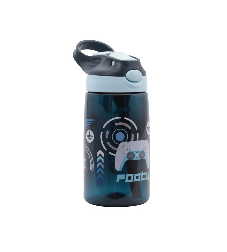 BOTELLA FOOTY PLASTICA 480ML GAME AZUL