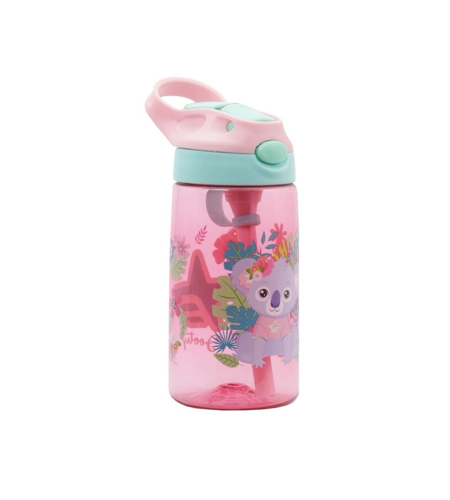 BOTELLA FOOTY PLASTICA 480ML KOALA ROSA