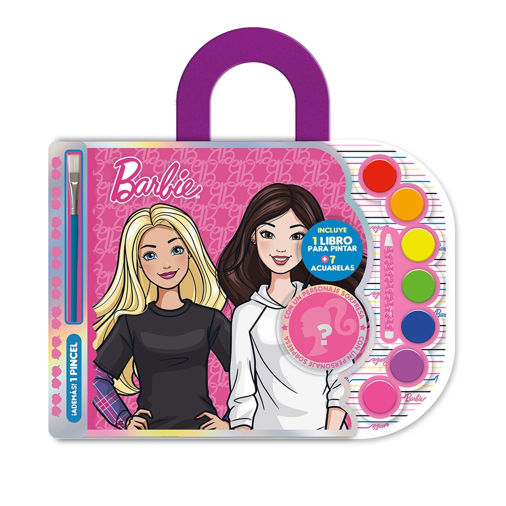 BLISTER VERTICE ACUARELAS BARBIE