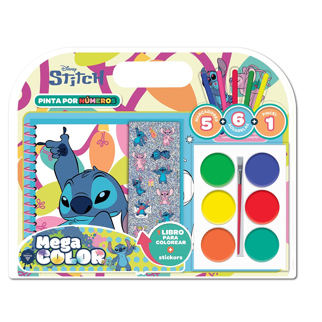 BLISTER VERTICE MEGA COLOR PINTA POR NUMERO STITCH