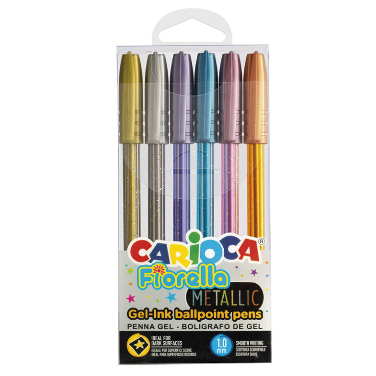 BOLIGRAFO CARIOCA FIORELLA METALICO X6