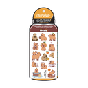 STICKERS WERO PARA BOTELLA UV TRANSFER X 2 PLANCHAS CAPYBARA