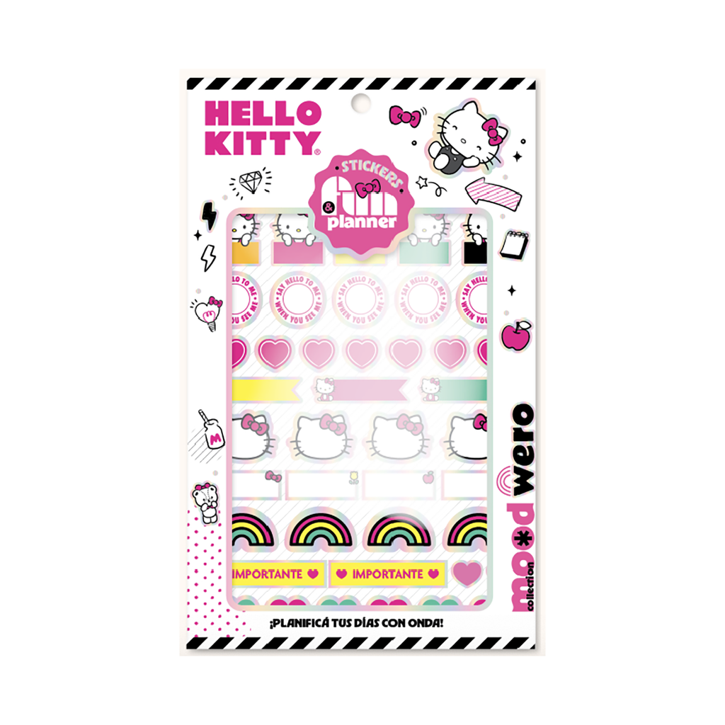 STICKERS WERO PLANNER X 6 PLANCHAS HELLO KITTY