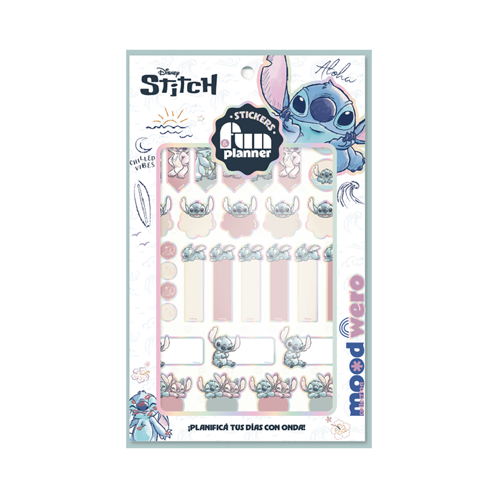 STICKERS WERO PLANNER X 6 PLANCHAS STITCH