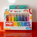 MARCADORES WERO MEGA X 8 COLORES SURTIDOS