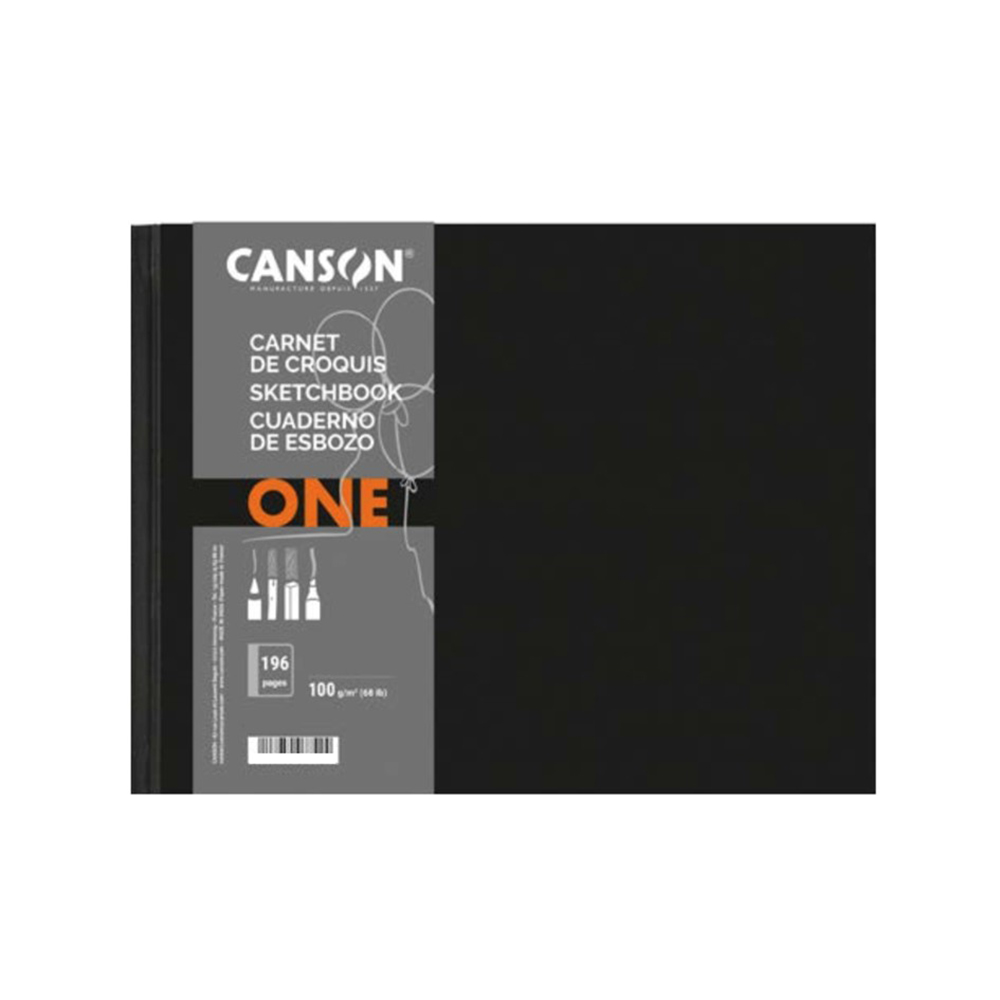 CUADERNO DE ESBOZO CANSON ONE APAISADO 27.9x21.6cm 196 HOJAS DE 100g