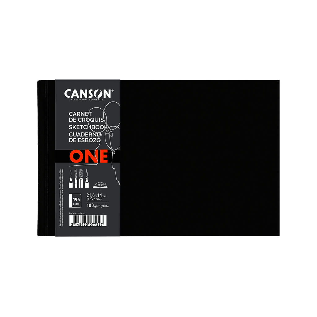 CUADERNO DE ESBOZO CANSON ONE APAISADO 21.6x14cm 196 HOJAS DE 100g