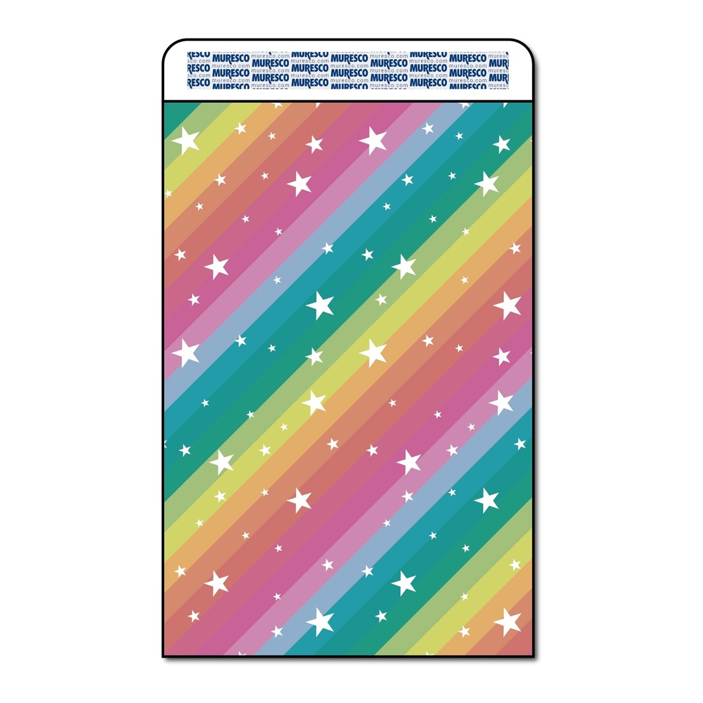 SOBRE BOLSA MURESCO 14x21cm X 50 RAINBOW STARS