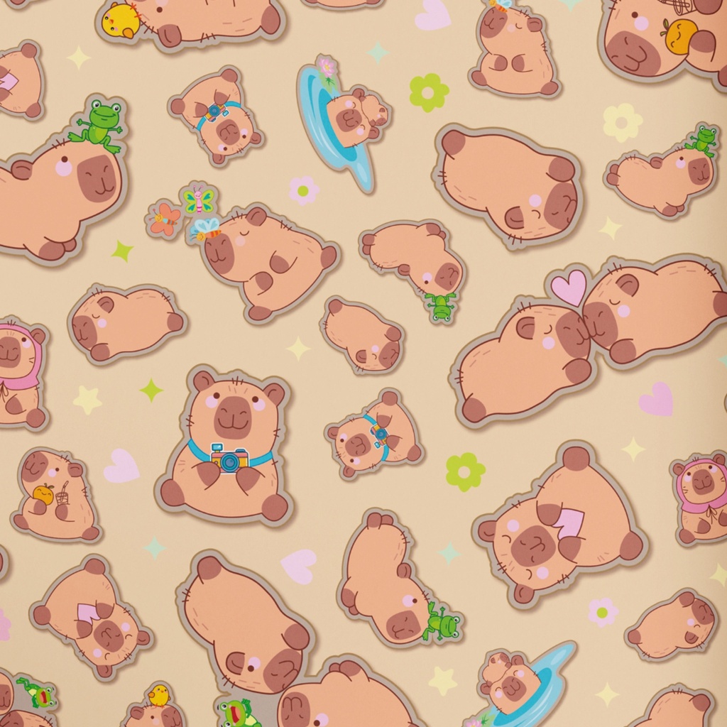 PAPEL PARA REGALO MURESCO KRAFT 70X100 X10 CAPI STICKERS