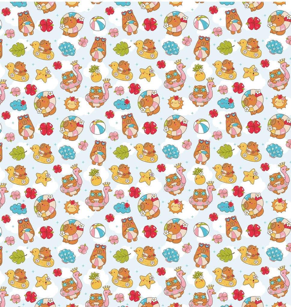 PAPEL PARA REGALO MURESCO 70X100 X10 CAPI SUMMER