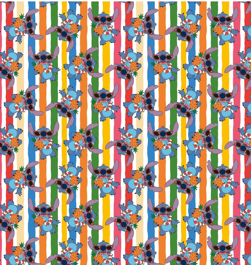 PAPEL PARA REGALO MURESCO KRAFT 70X100 X10 STITCH LEI