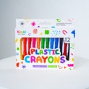 CRAYONES KIRUKI PLASTICOS MULTITRAZO X 12 COLORES SURTIDOS