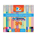 MARCADOR EZCO ACRILICO PUNTA 2MM X 24 COLORES