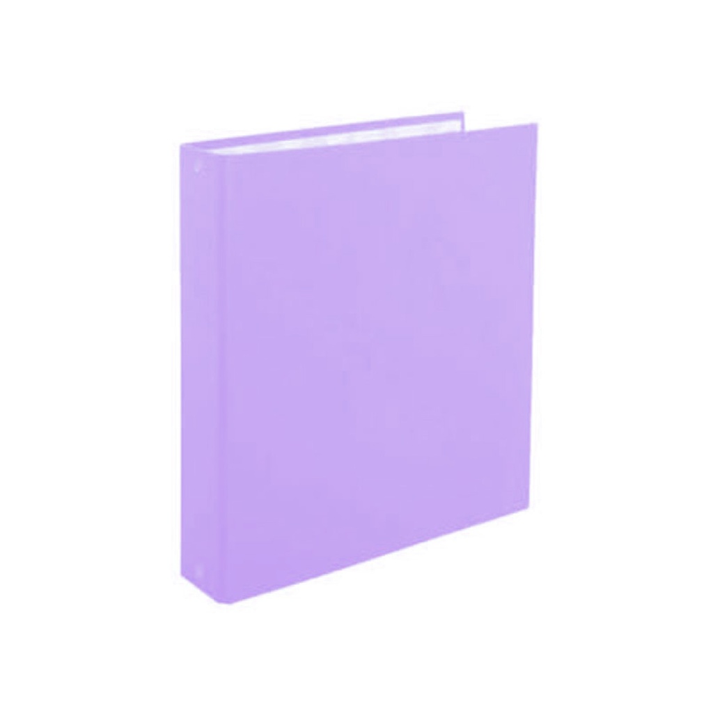CARPETA 3X40 EZCO FORRADA LILA PASTEL