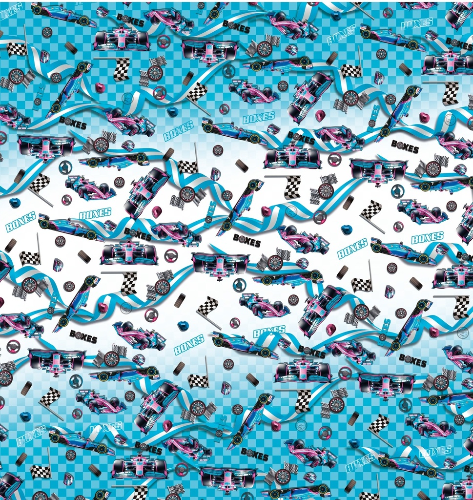 PAPEL PARA REGALO MURESCO 70X100CM X10 FORMULA 1