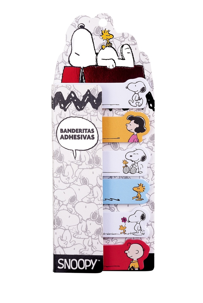 NOTAS ADHESIVAS MOOVING BANDERITA SNOOPY