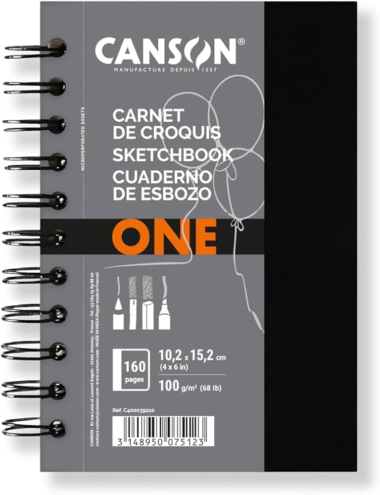 ALBUM ART BOOK ONE 10,2X15,2 ESPIRALADO 100GR 80 HOJAS