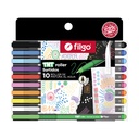 MARCADOR FILGO TNT ROLLER PINTURA AL AGUA X 10 COLORES SURTIDOS