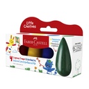 CRAYONES FABER TROMPO ERGONOMICOS X 4 UNIDADES