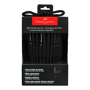 PINTURITAS FABER ECOLAPICES SUPERSOFT ESTUCHE DE TELA X 72 COLORES SURTIDOS